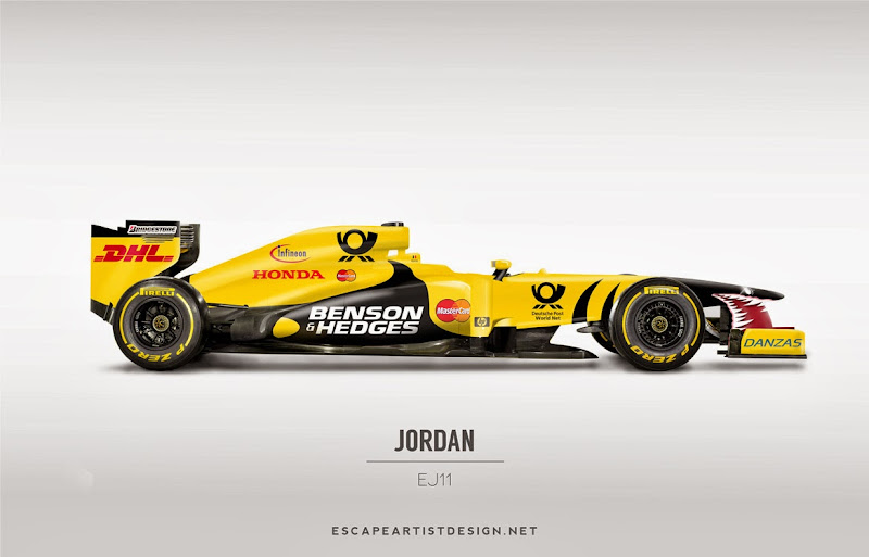 современный болид в раскраске Jordan EJ11 - Escape Artist Design