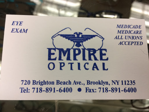 Optician «Empire Optical», reviews and photos, 720 Brighton Beach Ave, Brooklyn, NY 11235, USA