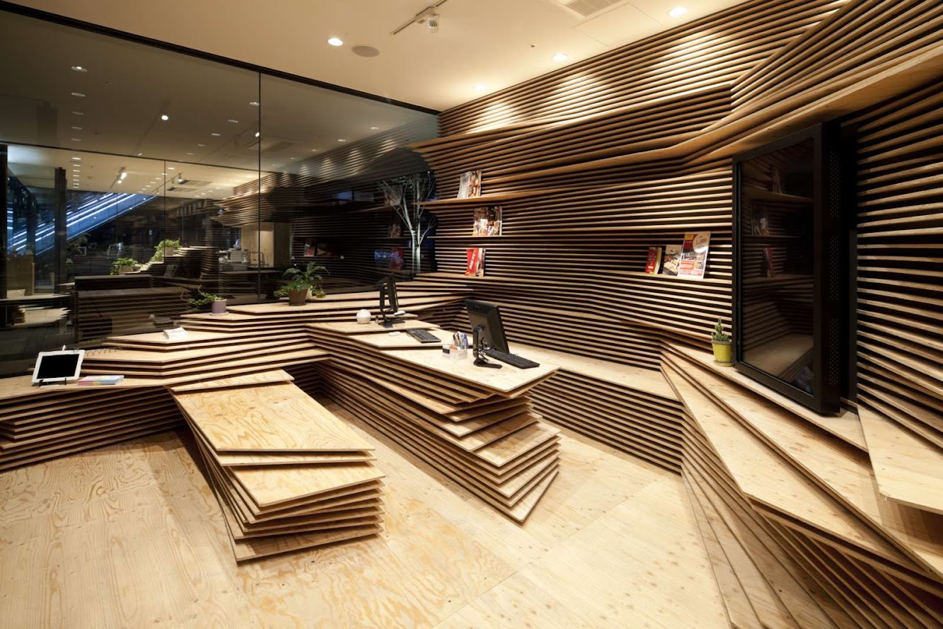 Shun Shoku Lounge by Kengo Kuma Associates