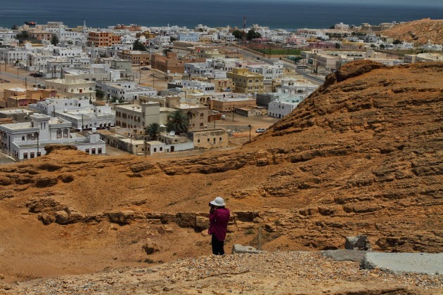 Scenic coastal town of Sur in Oman