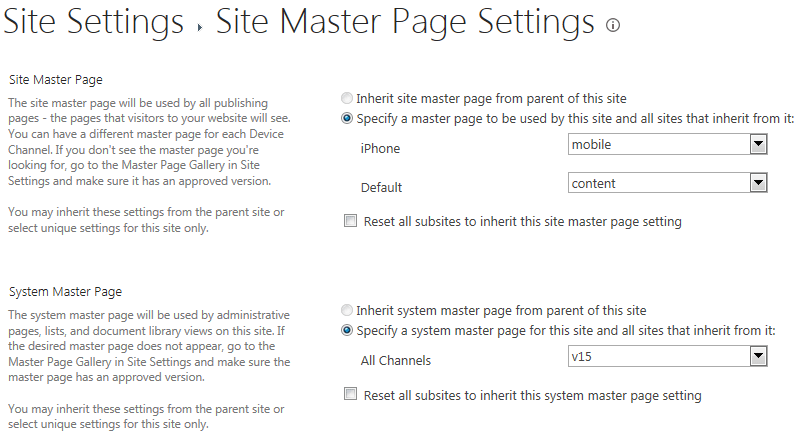 SharePoint 2013 Channels