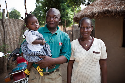 Francis with his family