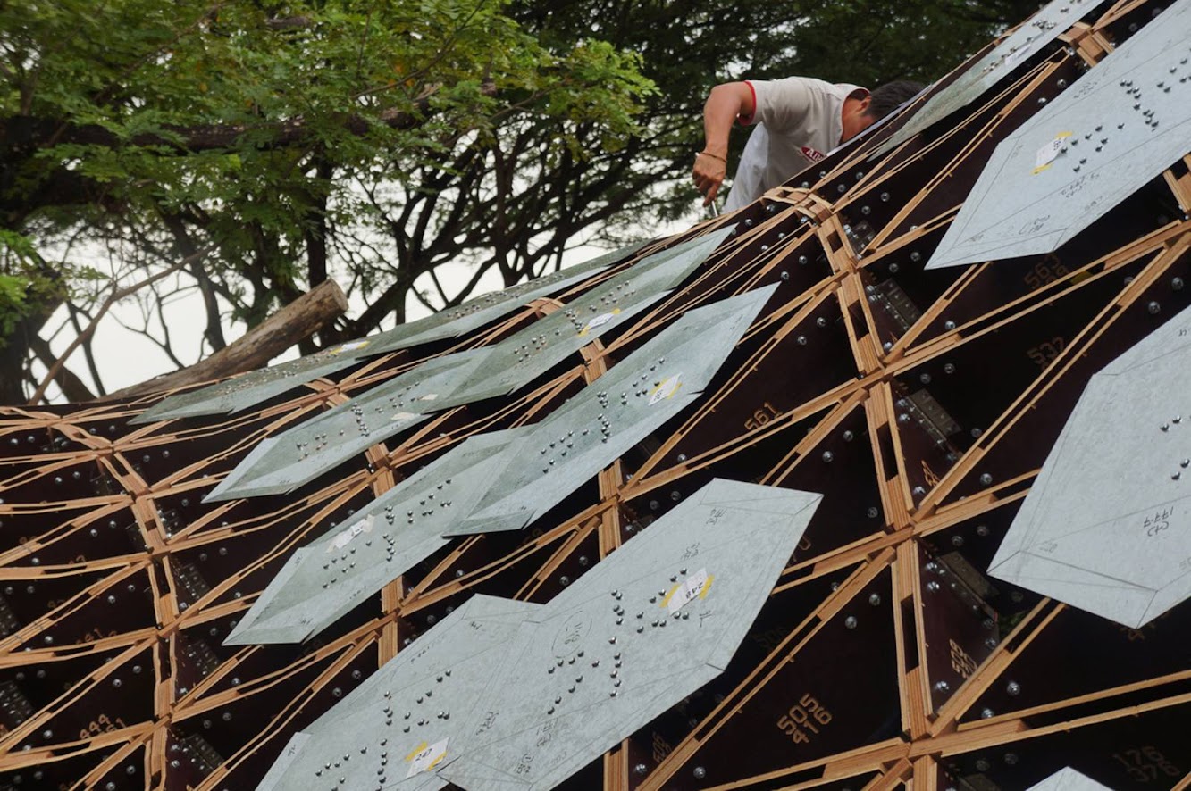 Sutd Library Gridshell Pavilion by City Form Lab