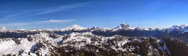 View to the northeast with Glacier Peak