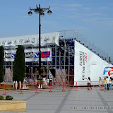 BAKU-AZERBAIJAN-July 7, 2013- RACE for the UIM F2 Grand Prix of Baku in front of the Baku Boulevard facing the Caspian Sea.Picture by Vittorio Ubertone