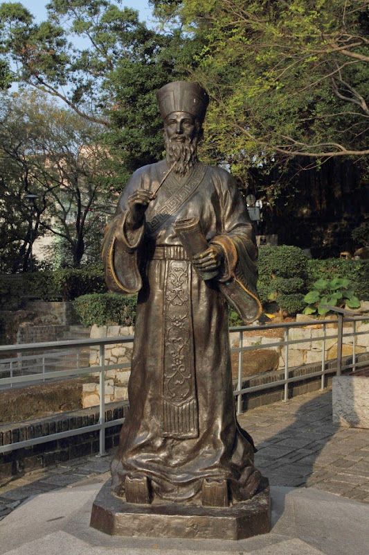 Statue at St. Paul's Ruins, Macau