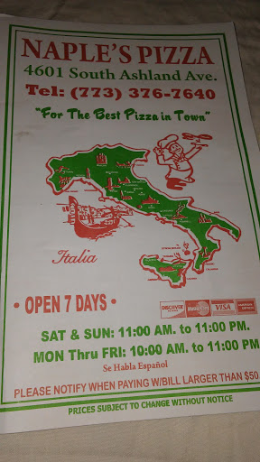 Pizza Restaurant «Naples Pizza», reviews and photos, 4601 S Ashland Ave, Chicago, IL 60609, USA