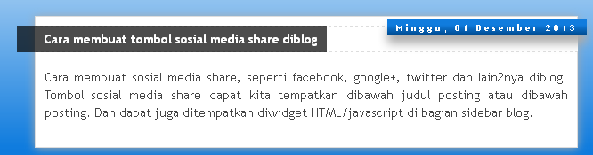 tanggal blog Cara merubah tampilan dan posisi tanggal blog
