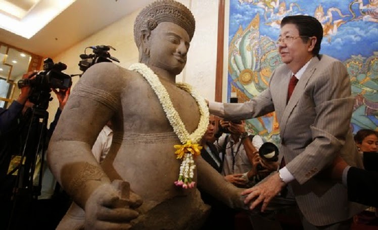 Ancient Hindu temple statues returned to Cambodia Ancient Hindu temple statues returned to Cambodia