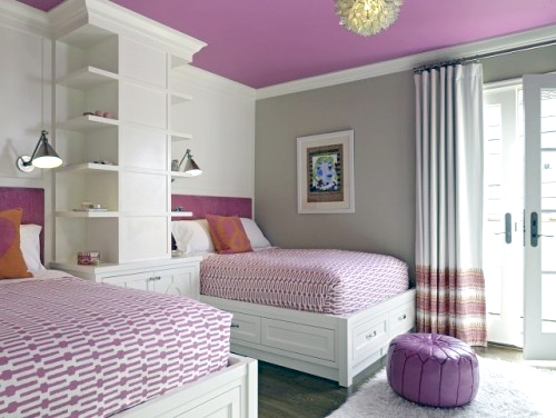 Wohnzimmer ideen : wohnzimmer ideen wandgestaltung lila ...