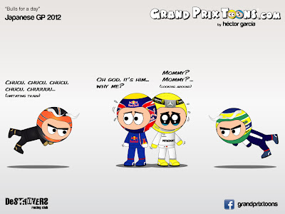 destroyers racing club - комиксы Grand Prix Toons по Гран-при Японии 2012
