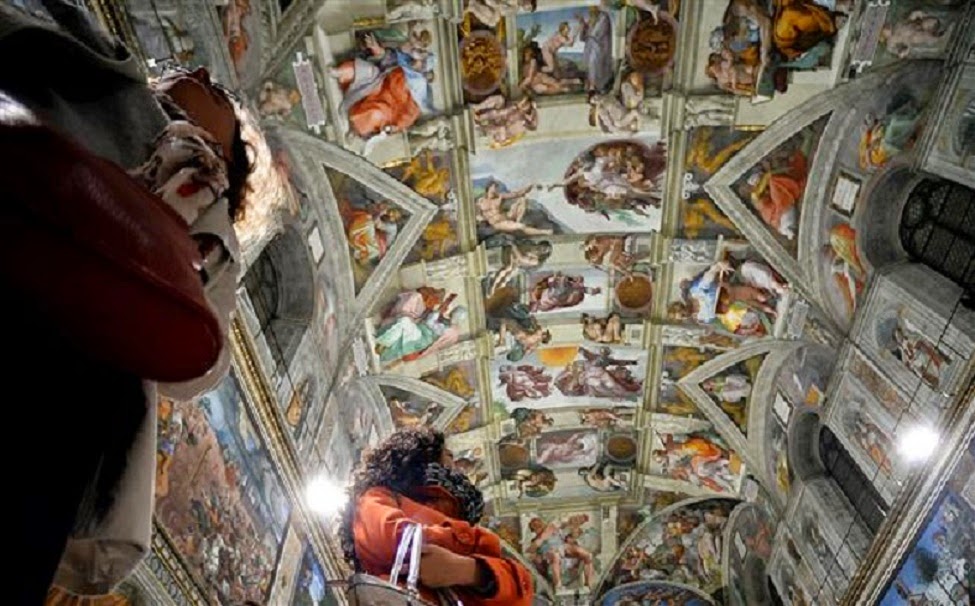 Sistine chapel undergoes technological makeover Sistine chapel undergoes technological makeover