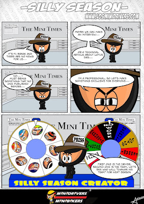 комикс о прессе Формулы-1 от MiniDrivers