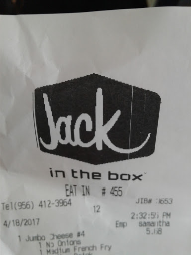 Fast Food Restaurant «Jack in the Box», reviews and photos, 322 S 77 Sunshine Strip, Harlingen, TX 78550, USA