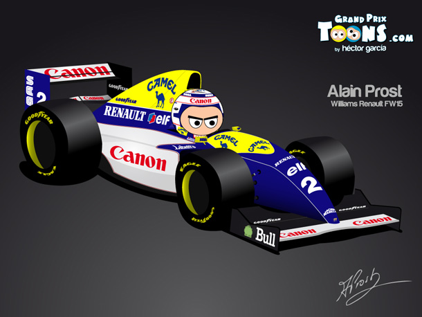 Алан Прост Williams FW15 1993 - Grand Prix Toons