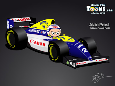 Алан Прост Williams FW15 1993 - Grand Prix Toons