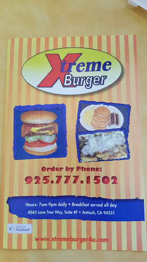 Hamburger Restaurant «Xtreme Burger», reviews and photos, 4045 Lone Tree Way #F, Antioch, CA 94531, USA