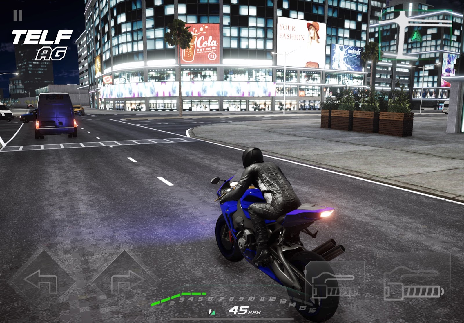 Telf AG racing game on IoS