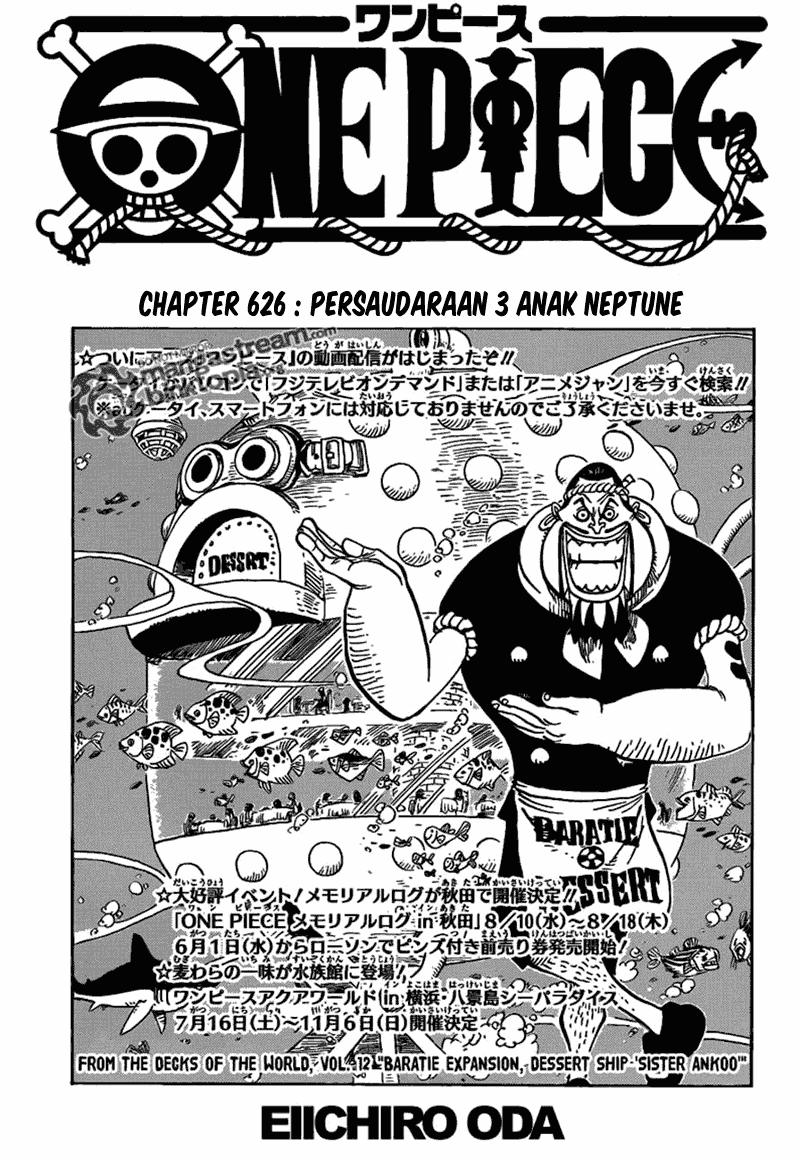 One Piece 626 - Persaudaraan 3 Anak Neptune 02 One Piece 626 Persaudaraan 3 Anak Neptune