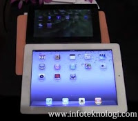 Perbandingan ukuran Playbook dan Ipad 2