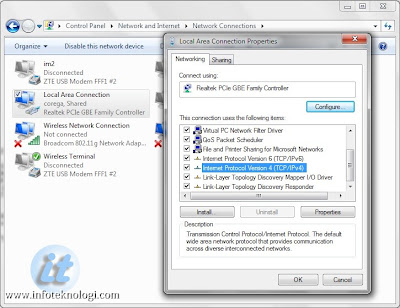 Setting DNS Server di Windows 7