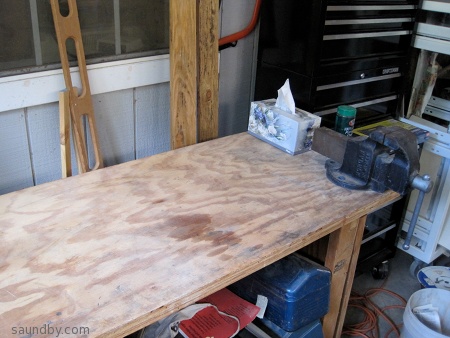 cleared workbench top