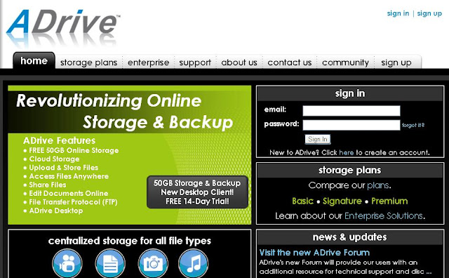 adrive free online cloud storage