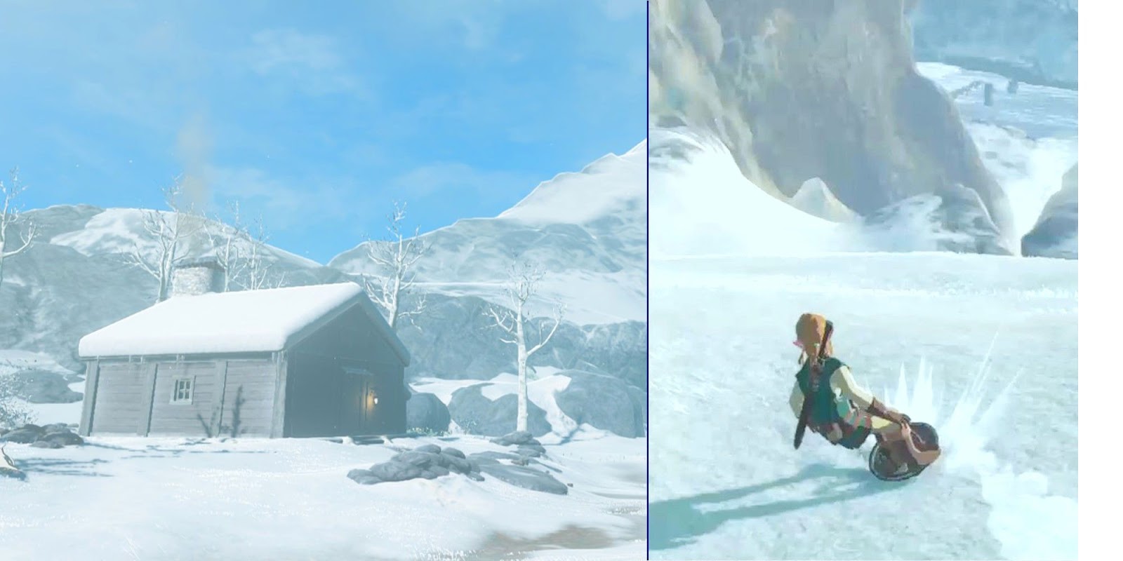link shield surfing mini game breath of the wild