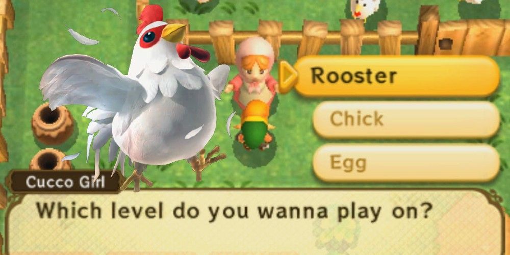 Cucco Ranch game level selection A Link Between Worlds