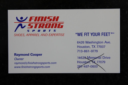 Sporting Goods Store «Finish Strong Sports», reviews and photos, 6426 Washington Ave, Houston, TX 77007, USA