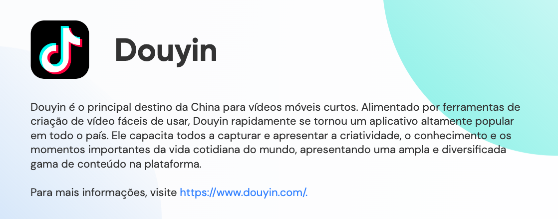 print explicando o que é o Douyin, versão chinesa do TikTok.
