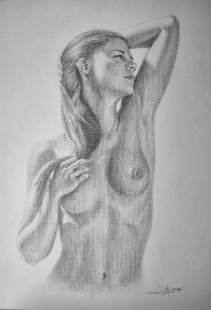 Desnudo,dibujo de Jose Luis Romero Rodríguez