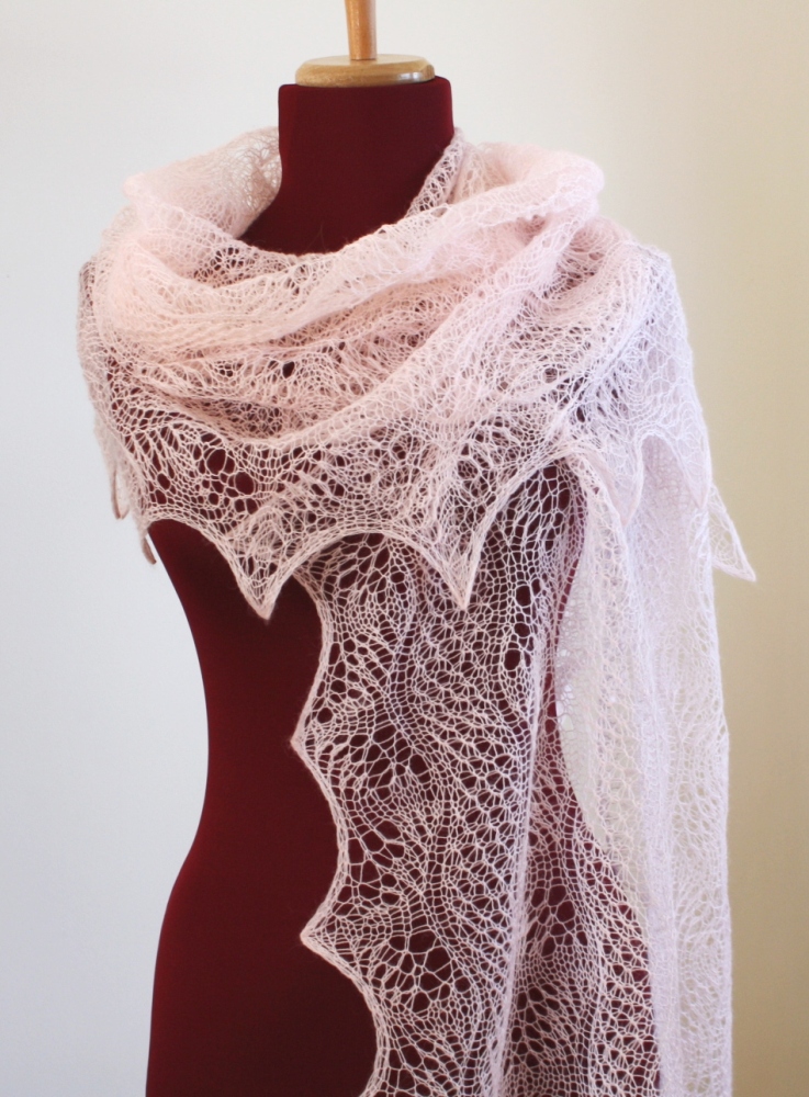 lace pattern knitted dunes shawl waves knitting estonian tricot dentelle thank tableau choisir un
