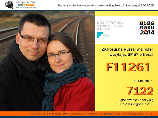 Blog Roku 2014 - głosuj na Ruszaj w Drogę!
