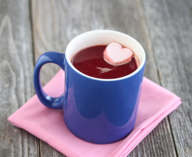 photo of a mug of Red Velvet Hot Chocolate