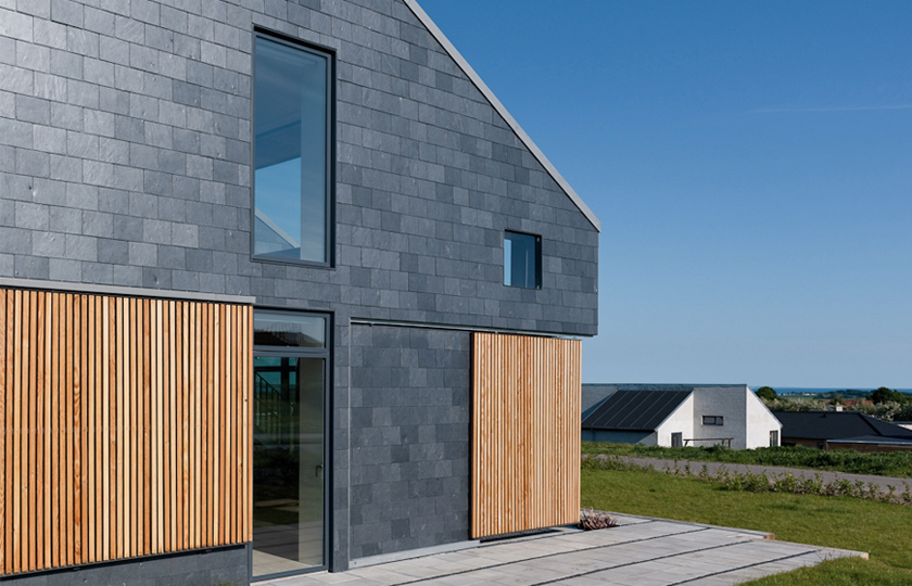CUPACLAD, a natural slate façade for the world's first Active House, 'Home  for life' | Cupa Pizarras