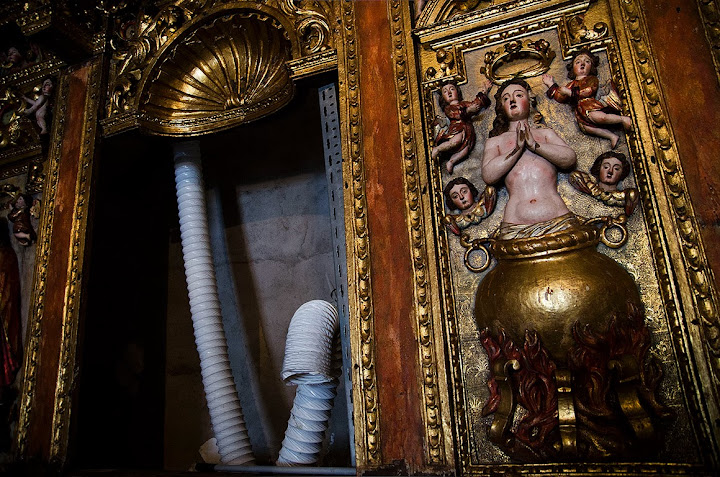 Os santos da capela do Museu de Lamego estão a sair dos seus nichos