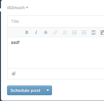 Tumblr Menu Dismissed