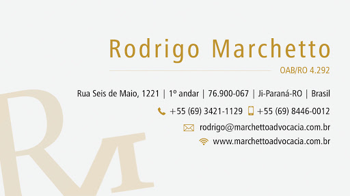 Rodrigo Marchetto Advocacia, R. Seis de Maio, 1221 - Bairro Centro, Ji-Paraná - RO, 76900-067, Brasil, Advogado, estado Rondônia