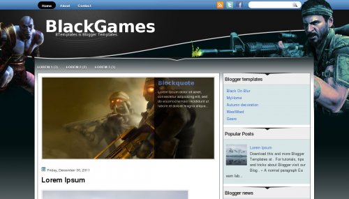 blackgames blogger template BlackGames blogger template