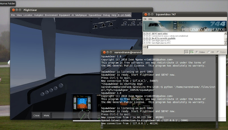 Connecting to VATSIM with FlightGear on Linux Selection_009
