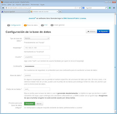 Instalar Joomla! 3.1 en un equipo con Linux Ubuntu Server 13.04, Apache, PHP y MySQL