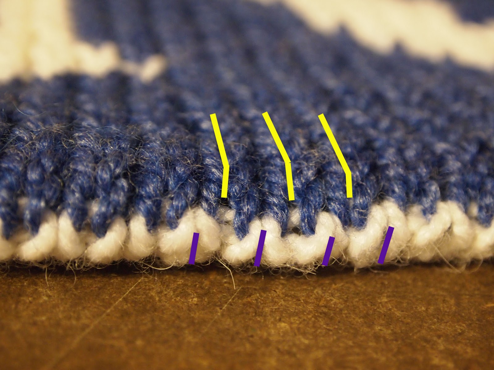 Christina Creating Two Colour Double Knit Cast On