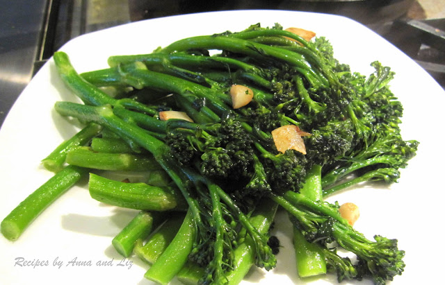 Easy Sauteed Broccolini by 2sistersrecipes.com 