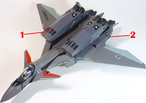 Macross Plus VF-11B Super Thunderbolt Armament weapon position