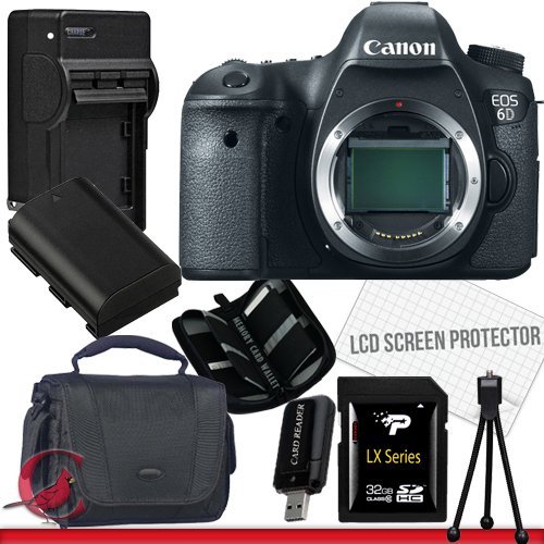 Canon EOS 6D Digital Camera (Body Only) 32GB Package 3