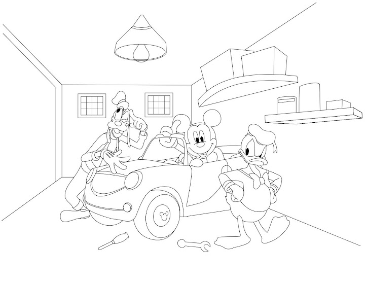garage coloring pages - photo #48