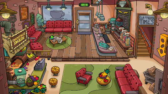 Club Penguin Rooms: The Coffee Shop