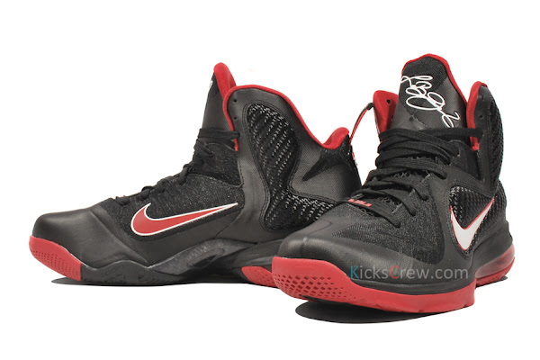Yet Another Look at Nike LeBron 9 in Black amp Varsity Red