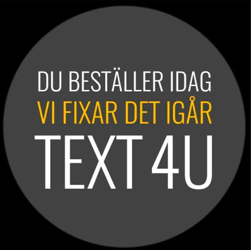 Text 4U i Stockholm AB logo